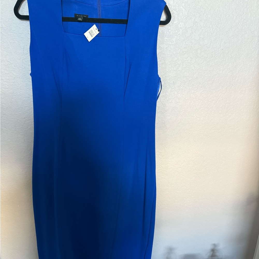 Talbots Vibrant Blue Midi Dress